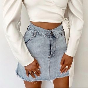 Denim skirt In The Style Lorna Luxe collab